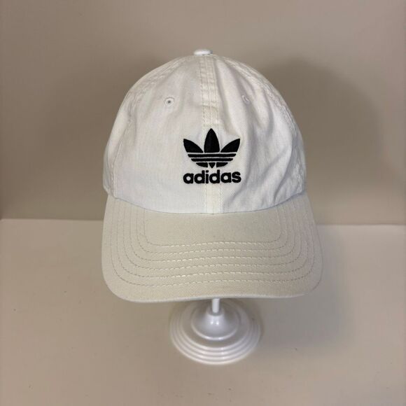 Adidas Accessories - Adidas White Adjustable Back Cotton Packable‎ Baseball Hat Unisex